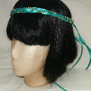 Jungfernband einfarbig – türkis/gold